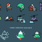 Free Winter Sports Icon Set (50 Icons, SVG and PNG)