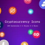 Cryptocurrency Icons (130 Currencies, PNG, SVG)