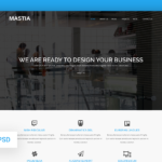 Mastia – Multipurpose Business Web Template (Free PSD)