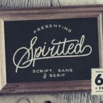 Spirited 6 Fonts Set (Script, Serif, Sans + Swash)