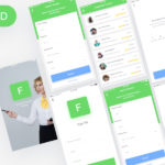 Finder Teacher App – Free PSD