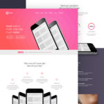 App Landing Page PSD Template