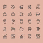Free 25 Coffee Theme Icons (AI)