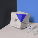 Free PSD Square Box Packaging Mockup