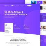 Startuply Agency Landing Page PSD Template