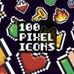 Free 100 Pixel Icons (AI, PNG, SVG)