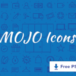 Free Mojo – A Line Icon Set (55 Icons, 2 Styles, PSD)