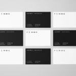 Free Uniform Overhead Business Card Mockup