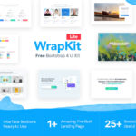 Wrapkit Lite – Free Bootstrap 4 UI Kit (HTML/CSS)