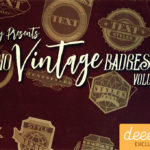 Free 10 Vintage Badges Vol. 1