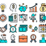 Free Line & Flat Business Icon Set (50 Icons, PNG & SVG)
