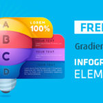 Gradient Style Infographic Elements: AI, EPS, and JPG