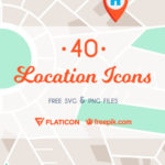 The Free Location Icon Set (40 Icons, SVG, PNG)