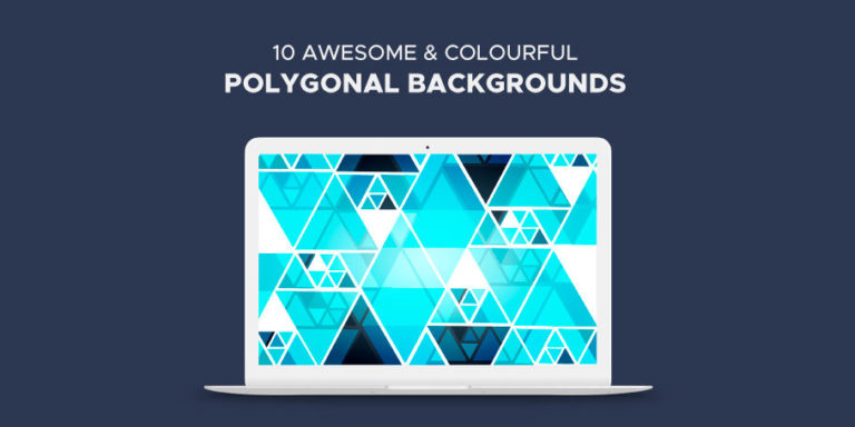 Free 10 Awesome and Colorful Polygonal Backgrounds