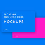 Floating Business Card Mockups