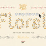 Free Floral Pattern Brushes (AI, EPS, SVG, PNG)
