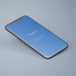Perspective iPhone X PSD Mockup