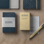 Free PSD Notebook Mockup Set