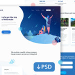 Muncak – Free Hiking Landing Page PSD
