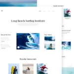 Free Surfing Institute Landing Page Template