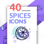 40 Spices Icons (EPS, PNG)