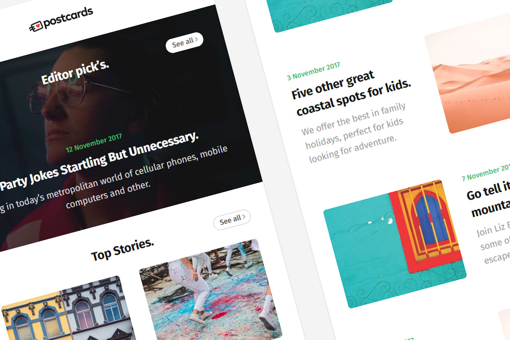 Free Email Template with Best Articles