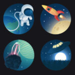 Cosmos Icon Set 1 & 2 (PSD)