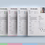 Free A4 Resume Template (4 Colors, AI, PDF)