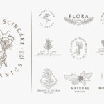 Floral Logo Templates (9 Styles, AI, EPS, PSD)