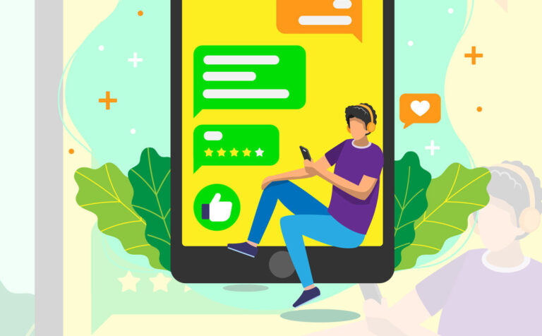 Positive Message Vector Illustration (AI, EPS, SVG, PSD)
