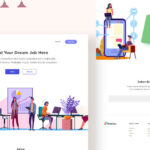 Treva – Job Hiring Platform Landing Page (Sketch)