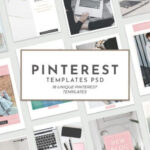 18 Free Unique Pinterest Pin Templates for Bloggers (PSD)