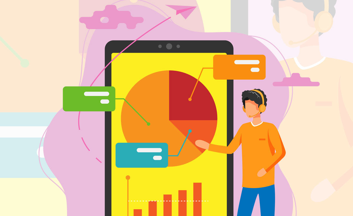 Data Analysis Vector Illustration (AI, EPS, SVG, PSD)