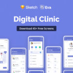 Digital Clinic – Free UI Kit for sketch