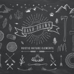Hand-Drawn Rustic Elements (AI, EPS, PSD)