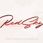 Free RedSky Signature Font
