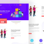 Free Drop Education Website Template (PSD)