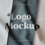 Free Fabric Print Logo Mockup