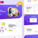 Free Creative Design Agency Website Template (PSD)