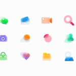 Free Glass Icons (12 Icons, Figma, Sketch, Adobe XD)