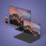 Free Mockup PSD: Macbook, iMac, iPhone